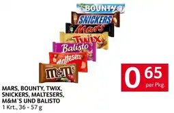 Transgourmet Mars, bounty, twix, snickers, maltesers, m&m's und balisto Angebot
