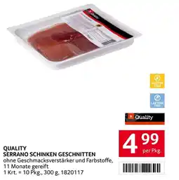 Transgourmet Quality Serrano Schinken Angebot