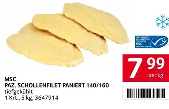 Transgourmet Paz. schollenfilet paniert 140/160 Angebot