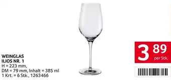 Transgourmet Ilios Weinglas Angebot