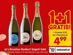Interspar Jo's Kreation Norbert Szigeti Sekt Angebot