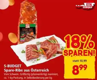 Interspar Spare-Ribs aus Österreich Angebot
