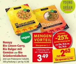 Interspar Bio Linsen-Curry, Bio Bulgur mit Angebot
