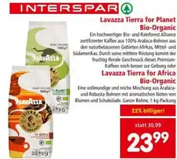 Interspar Lavazza Tierra for Planet Bio-Organic Angebot