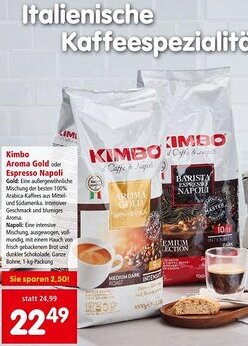 Interspar Kimbo Aroma Gold oder Angebot