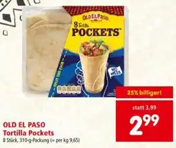 Interspar Old el paso tortilla pockets Angebot