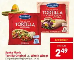 Interspar Santa Maria Tortilla Original oder Whole Wheat Angebot