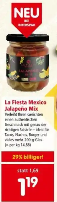 Interspar La Fiesta Mexico Jalapeño Mix Angebot