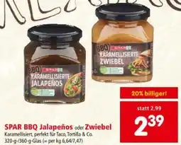 Interspar Spar bbq jalapeños oder zwiebel Angebot