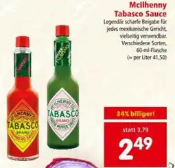 Interspar Mcllhenny Tabasco Sauce Angebot