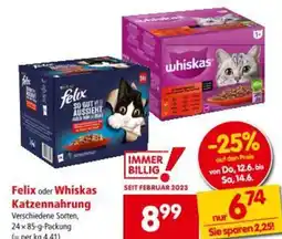 Interspar Felix oder Whiskas Angebot