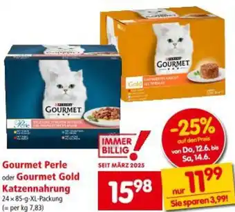 Interspar Gourmet Perle oder Gourmet Gold Katzennahrung Angebot