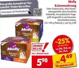 Interspar Molly Katzennahrung Angebot
