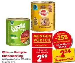Interspar Wow oder Pedigree Hundenahrung Angebot