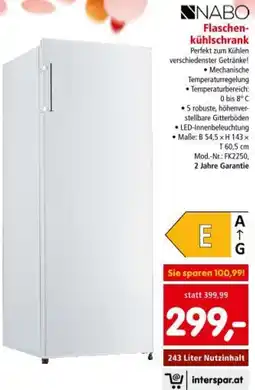 Interspar Flaschen- kühlschrank Angebot