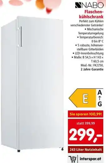 Interspar Flaschen- kühlschrank Angebot