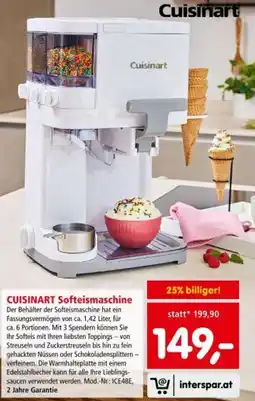 Interspar CUISINART Softeismaschine Angebot