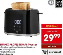 Interspar Simpex professional toaster Angebot
