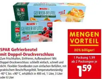 Interspar SPAR Gefrierbeutel Angebot