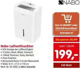 Interspar Nabo Luftentfeuchter Angebot