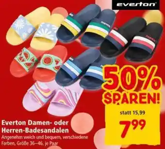 Interspar Everton Damen- oder Herren-Badesandalen Angebot