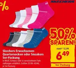 Interspar Skechers Erwachsenen- Quartersocken oder Sneakers Angebot