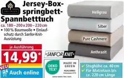 Norma Jersey-Box- springbett- Spannbetttuch Angebot