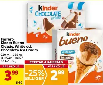 Billa Ferrero Kinder CHOCOLATE Angebot