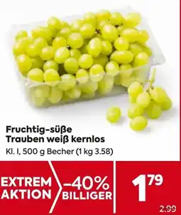 Billa Fruchtig-süße Trauben weiß kernlos Angebot