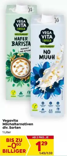 Billa Vegavita Milchalternativen div. Sorten Angebot