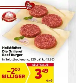 Billa Hofstädter Die Grillerei Beef Burger Angebot