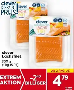 Billa clever Lachsfilet Angebot