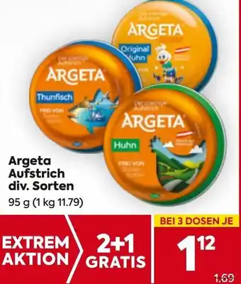 Billa Argeta Aufstrich Angebot