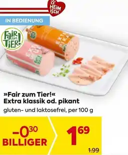 Billa Fair zum Tier! Extra klassik od. pikant Angebot