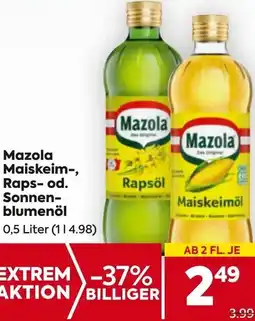 Billa Mazola Maiskeimöl Rapsöl Angebot