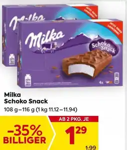 Billa Milka Schoko Snack Angebot