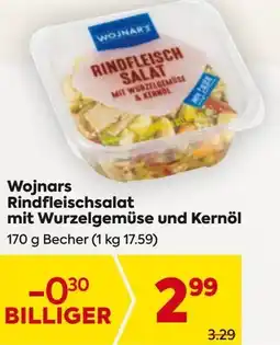 Billa Wojnars rindfleischsalat mit wurzelgemüse und kernol Angebot