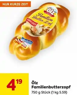 Billa ölz Familien Butter Zopf Angebot