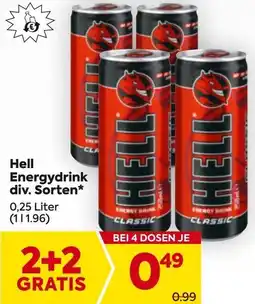 Billa Hell energydrink div. sorten Angebot