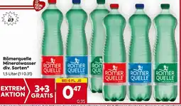 Billa Römerquelle Mineralwasser div. Sorten Angebot