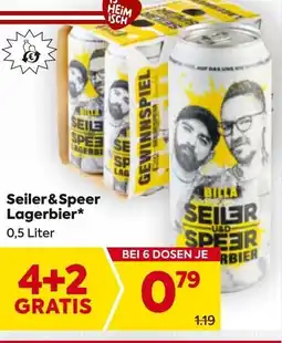 Billa Seiler & Speer Lagerbier Angebot