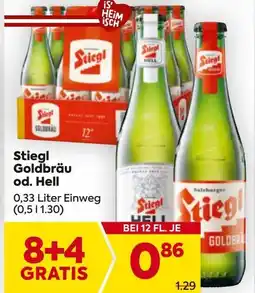 Billa Stiegl Goldbräu od. Hell Angebot