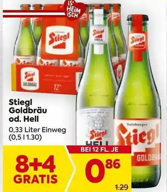 Billa Stiegl Goldbräu od. Hell Angebot