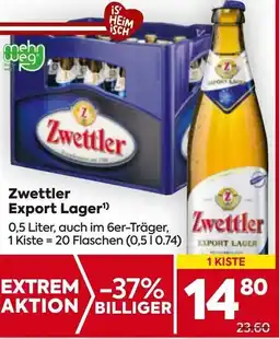 Billa Zwettler Export Lager¹ Angebot