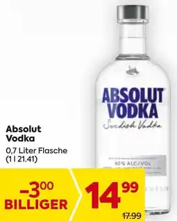 Billa Absolut Vodka Angebot