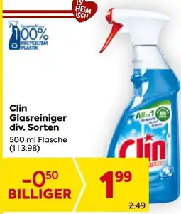Billa Glasreiniger div. Sorten Angebot