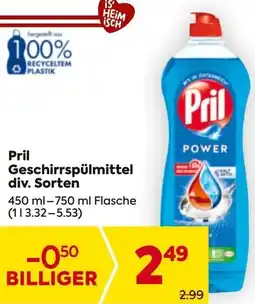 Billa Pril Geschirrspülmittel Angebot