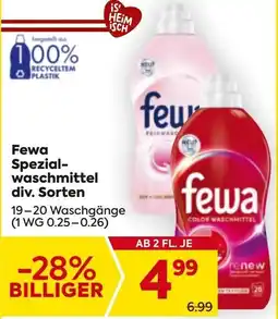 Billa Fewa Spezial- waschmittel Angebot