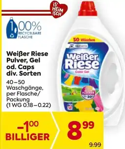 Billa Weißer Riese Pulver, Gel od. Caps div. Sorten Angebot