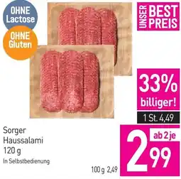 Sutterlüty Sorger Haussalami Angebot